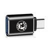 1Pcs Car Charging Adapter Type-C To USB Converter Car Accessories For Skoda Octavia Superb Rapid Kodiaq Karoq Fabia Kamiq Roomster Citigo