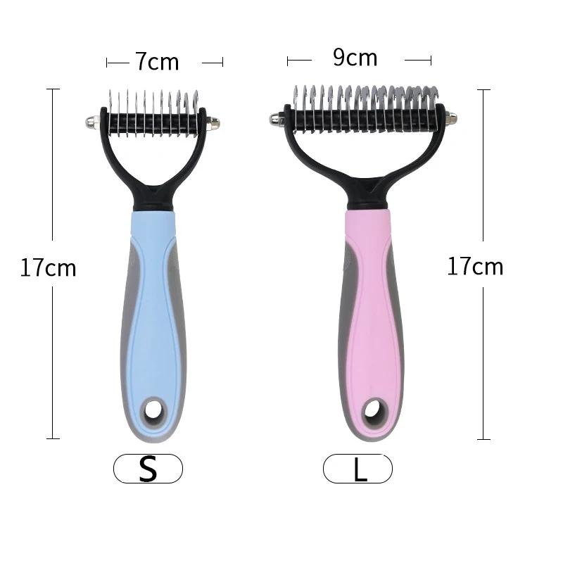 Dog Brush Double-Sided Hair Removal Comb And Hair Removal Tool Used To Remove Mats And Tangles The Best Pet Grooming Brush