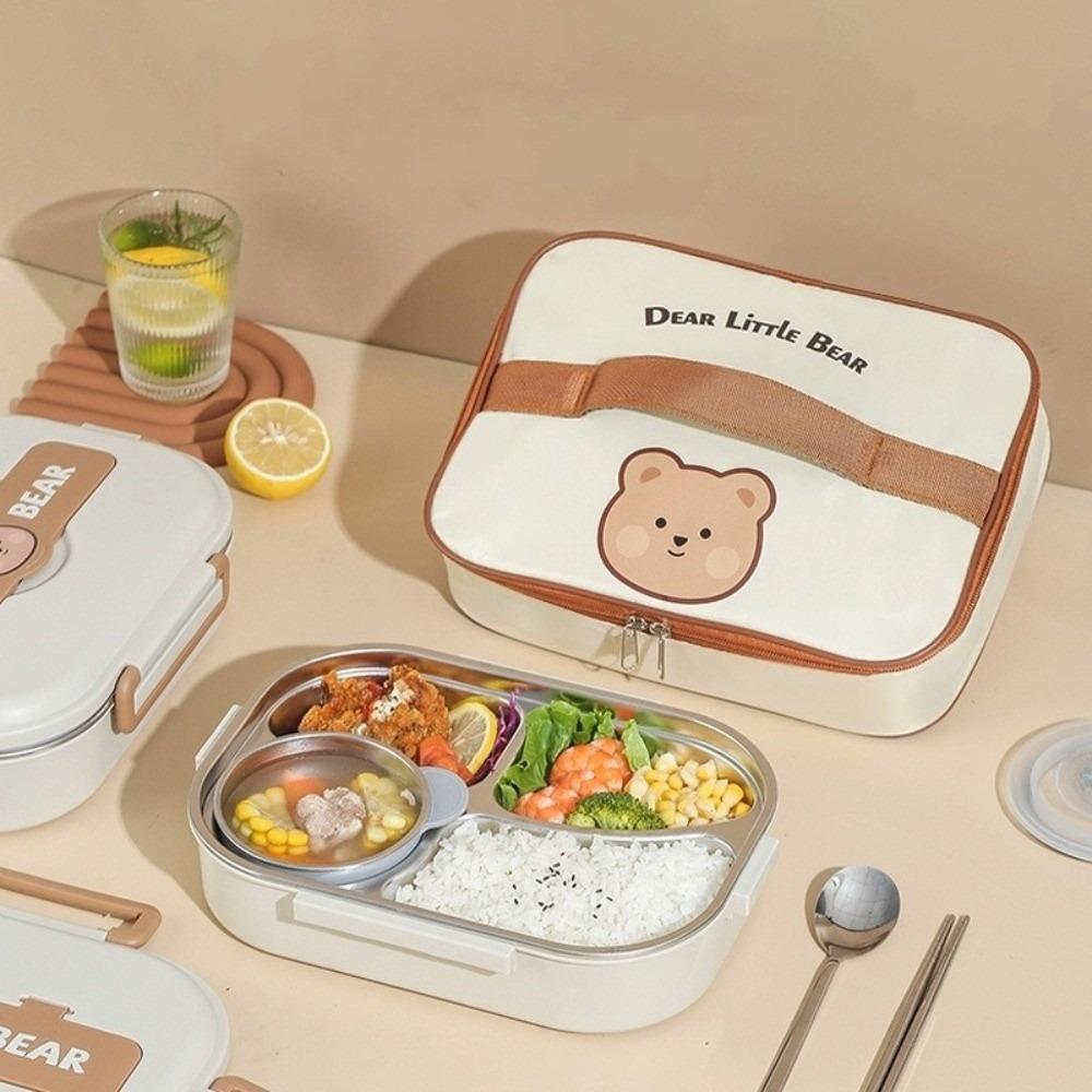 Leakproof Stainless Steel Lunch Box Cartoon Food Storage Box Sealed Food Container  Lunch Use