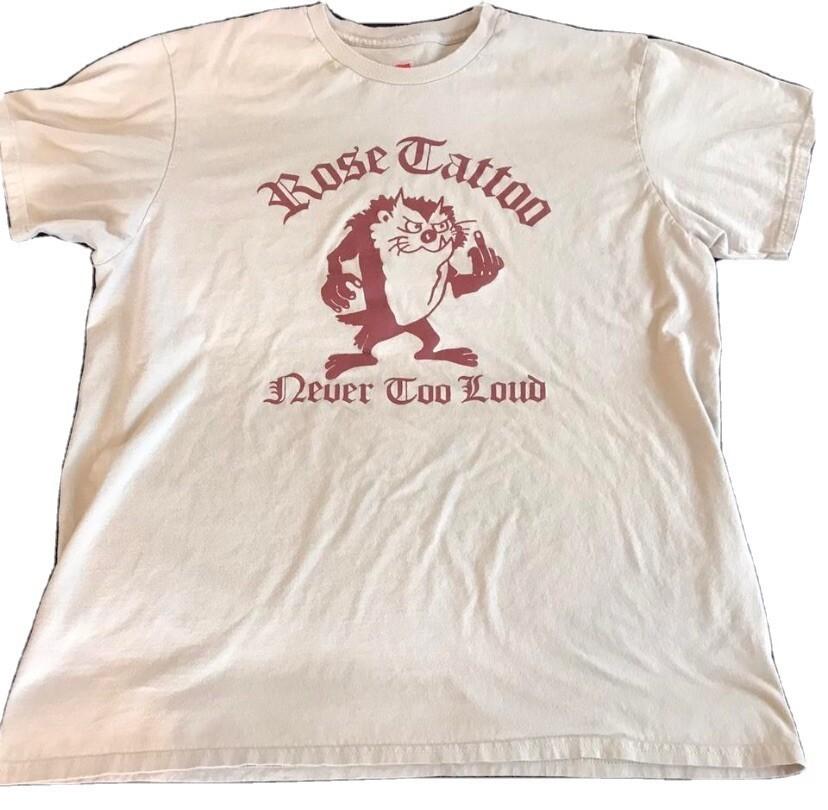 ROSE TATTOO Never Too Loud Unisex Cotton Tshirt All Sizes S234 Unisex T-Shirt XL
