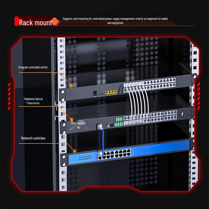 Fenghuo Weishi 32-Channel PCM Voice & 100M Ethernet Optical Transceiver
