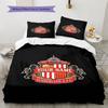 Sunderland Afc Crest Custom Name Pattern Bedding Quilt Set Quilt Cover Pillowcase Home Birthday Gift(1 * duvet cover + 2 * pillowcase, without core)