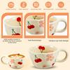 Hand Pinched Irregular Flower Ceramic Mugs Coffee Cups Milk Tea Cup Ins Korean Style Oatmeal Breakfast Mug Drinkware Kitchen cup