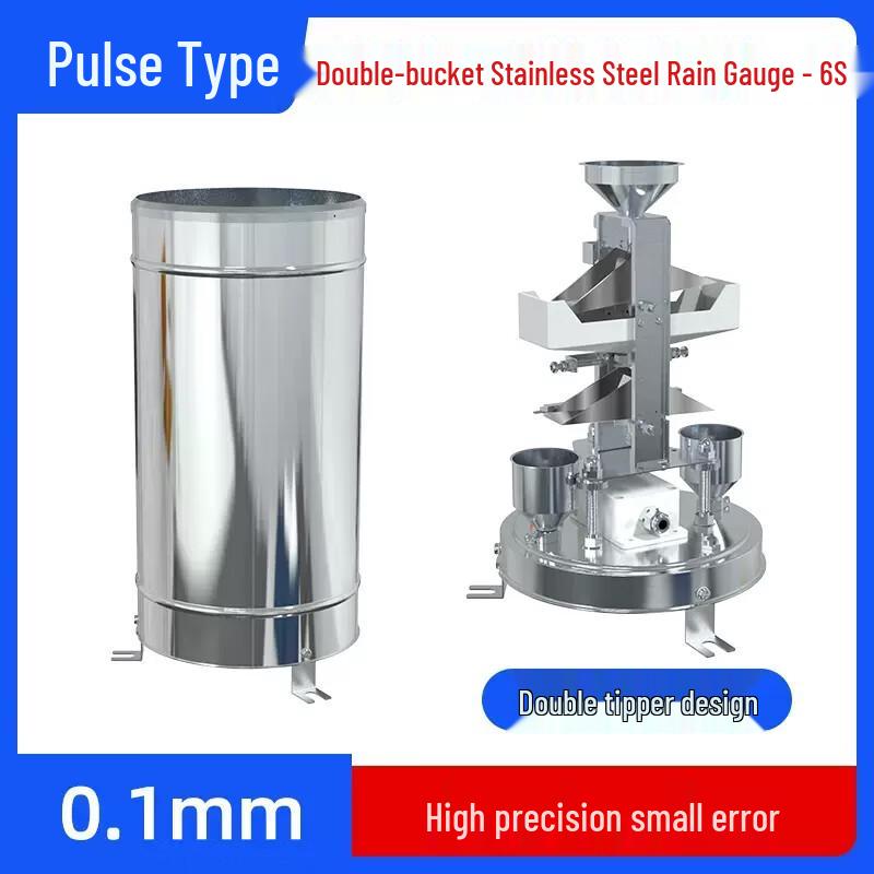 Stainless Steel Double-Tipping Bucket Rain Gauge