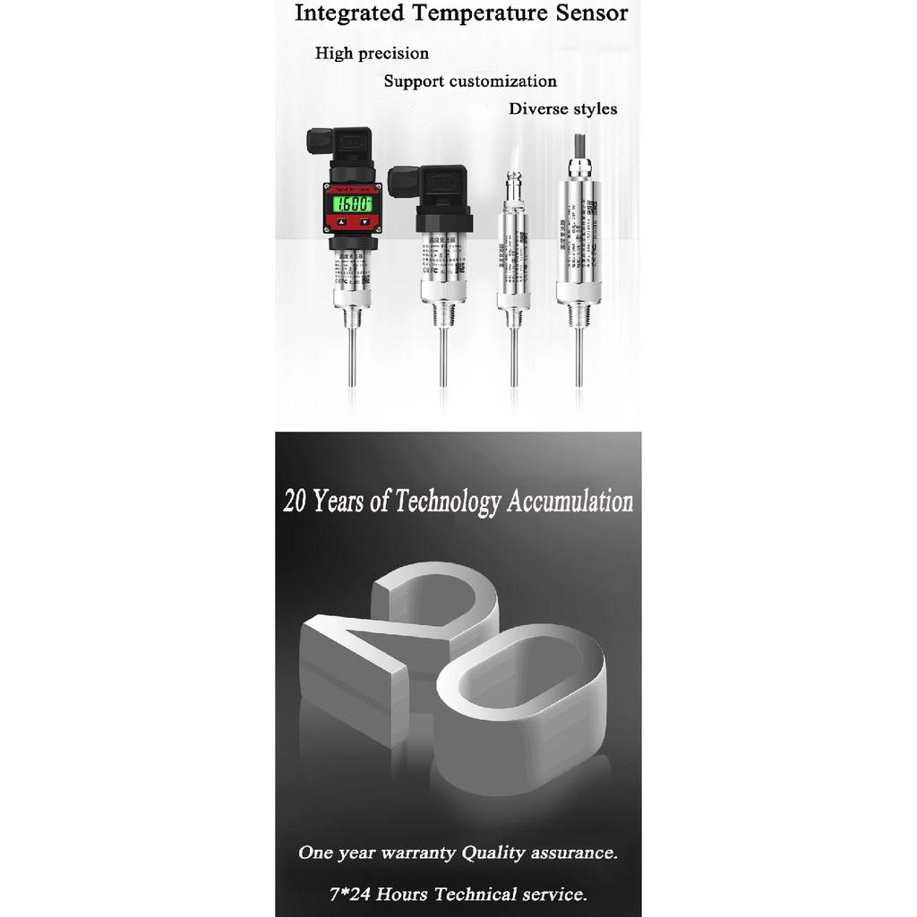 PT100 Temperature Sensor 4-20mA 0-10V 0-5V RS485 -50 To 200C RTD Temperature Transmitter Converter