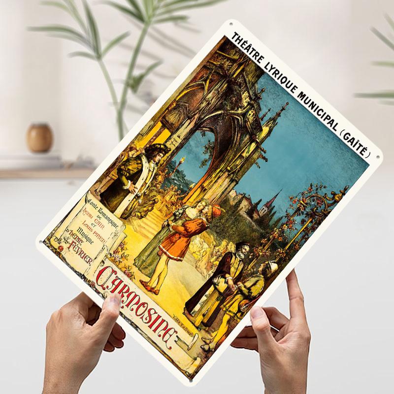 

Carnosine Opera Tinplate Poster Customized Wall Art Vintage Retro Metal Signs for Decoration Garage Decorations Room Ornaments 20x30cm（7.8x11.8inch）