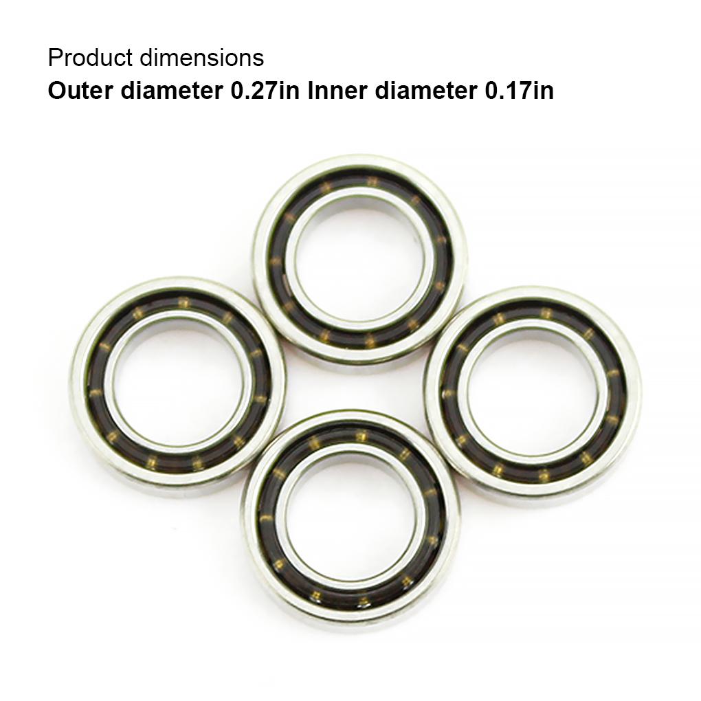 4 Pieces Metal Upgrade Bearing Remote Control Car Model Crawler Vehicle Modification Spare Parts Repairing Accessories