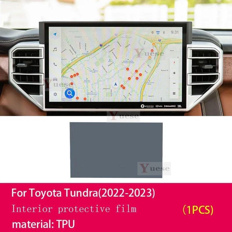 Car Interior Center Console Transparent TPU Protective Film Anti Scratch Sticker For Toyota Tundra -2024