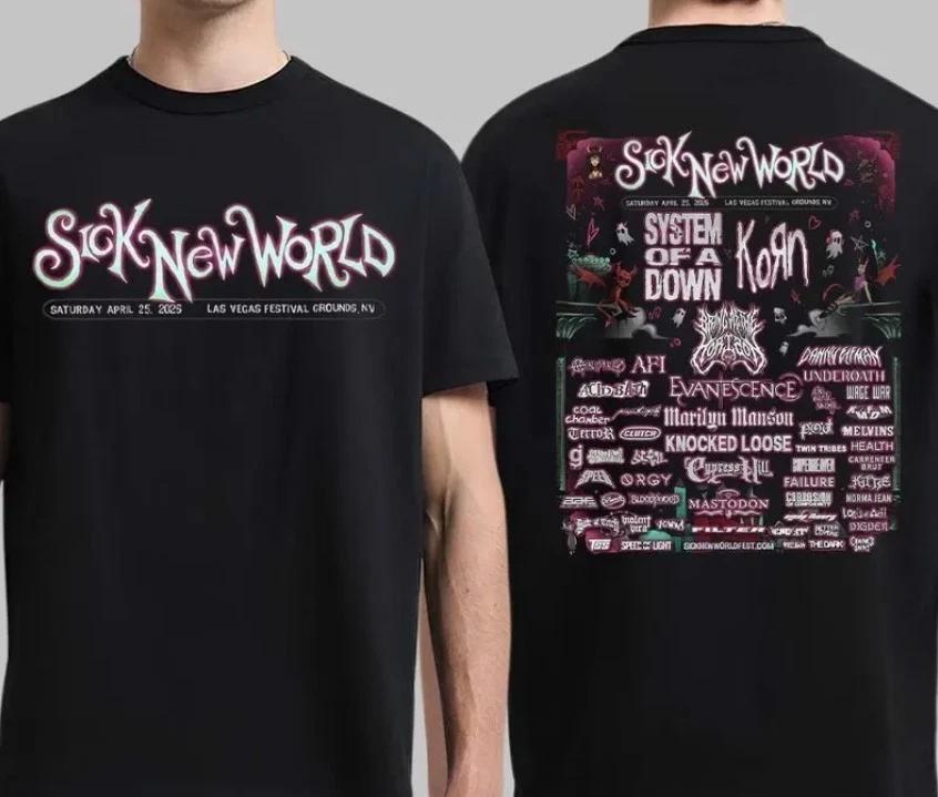 Sick New World Festival Lineup In Las Vegas NV On April 25 2026 Unisex T-Shirt XXL