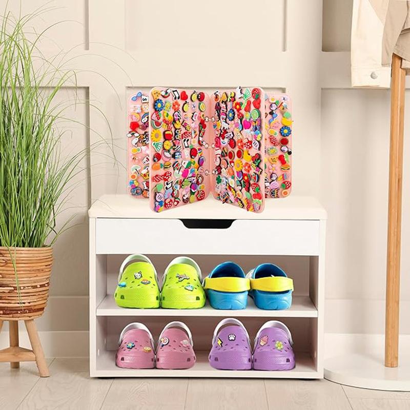 Diy Felt Pin Brooch Display Storage Book Large-Capacity Badge Charms Organizer Metal Chest Souvenir Jewelry Earring Collection
