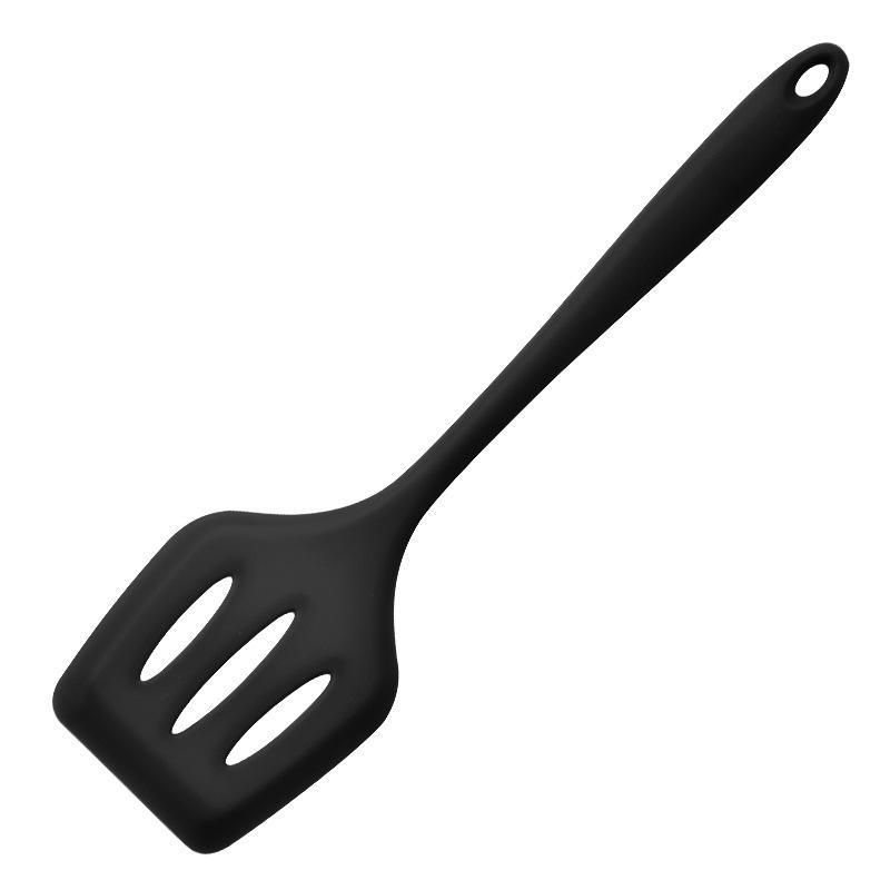Silicone Heat-Resistant Non-Stick Kitchen Utensil Set: Spatula, Spoon, Colander - 5 Pieces