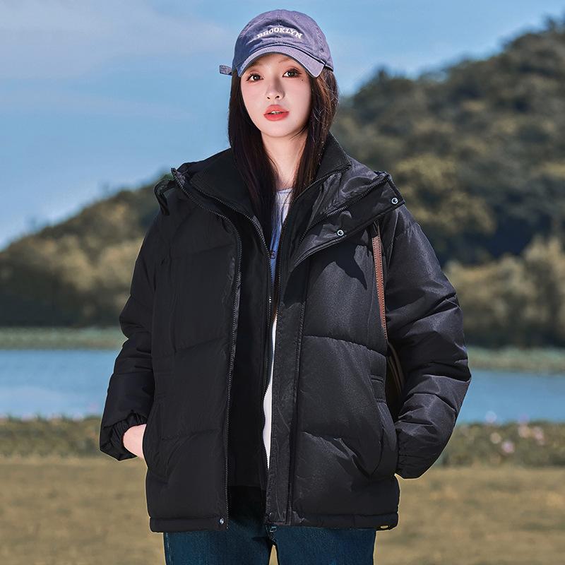 Down Cotton-padded Jacket Women's New Winter Short Fake Two Padded Cotton-padded Jacket Coat