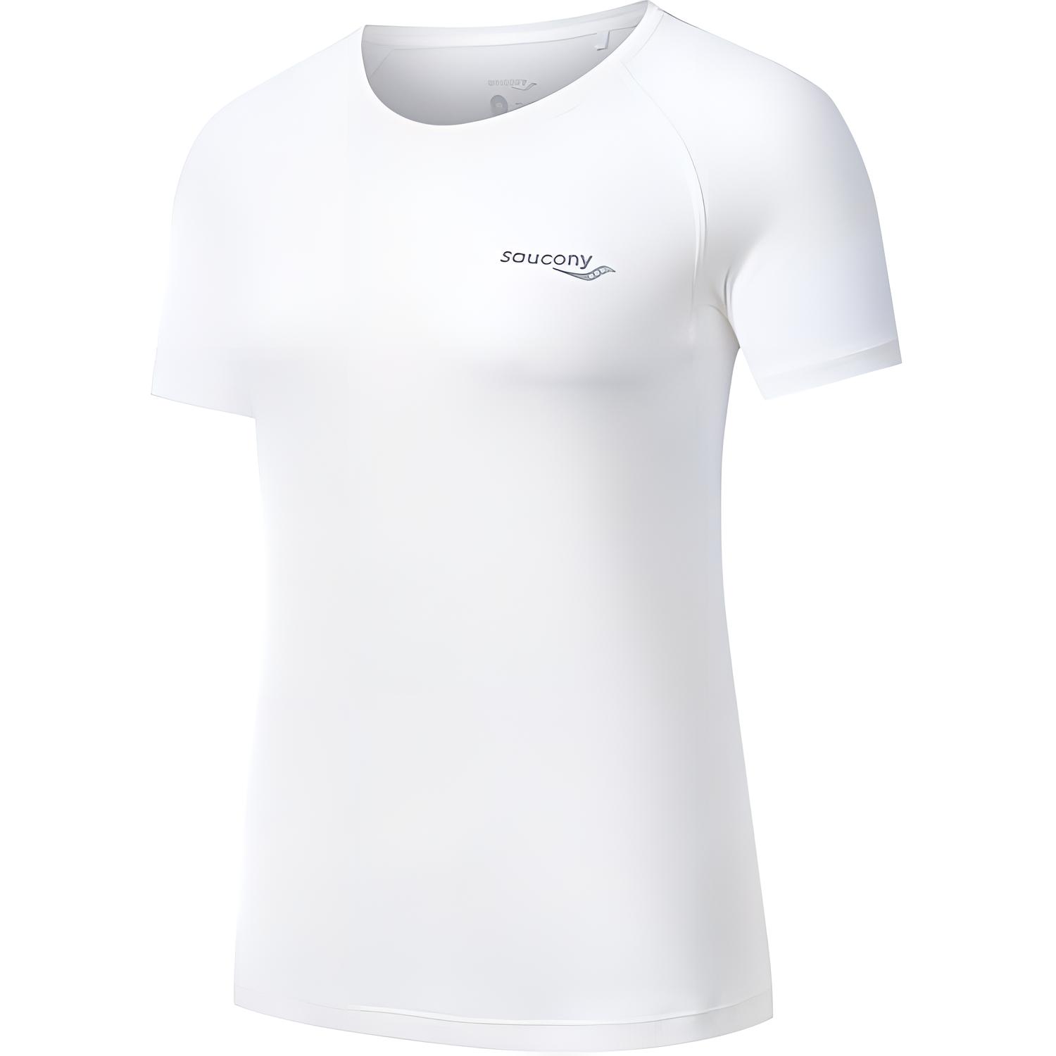 

Saucony Logo Letter Jacquard Moisture-Wicking Quick-Dry Round Neck Short Sleeve T-Shirt Women T-Shirts Pearl-White SC1249057B-WT02 XXL