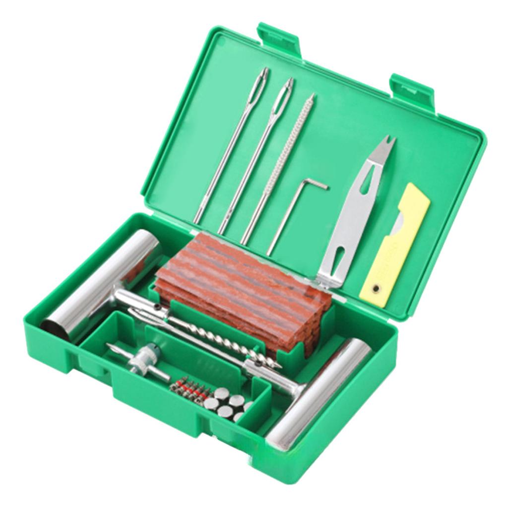 Multifunctional Vehicle Tire Repair set Efficient Flat Tire Fixing set  Tool set 33/58pcs for Roadside Fixes