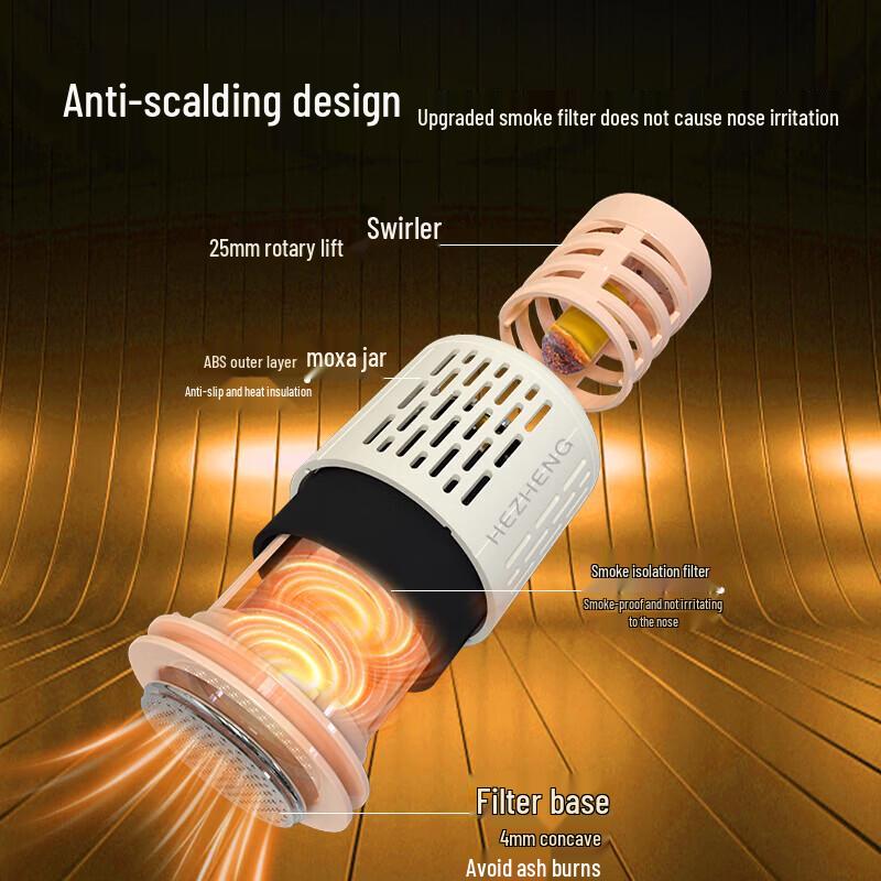 HEZHENG Portable Smokeless Moxibustion Pot