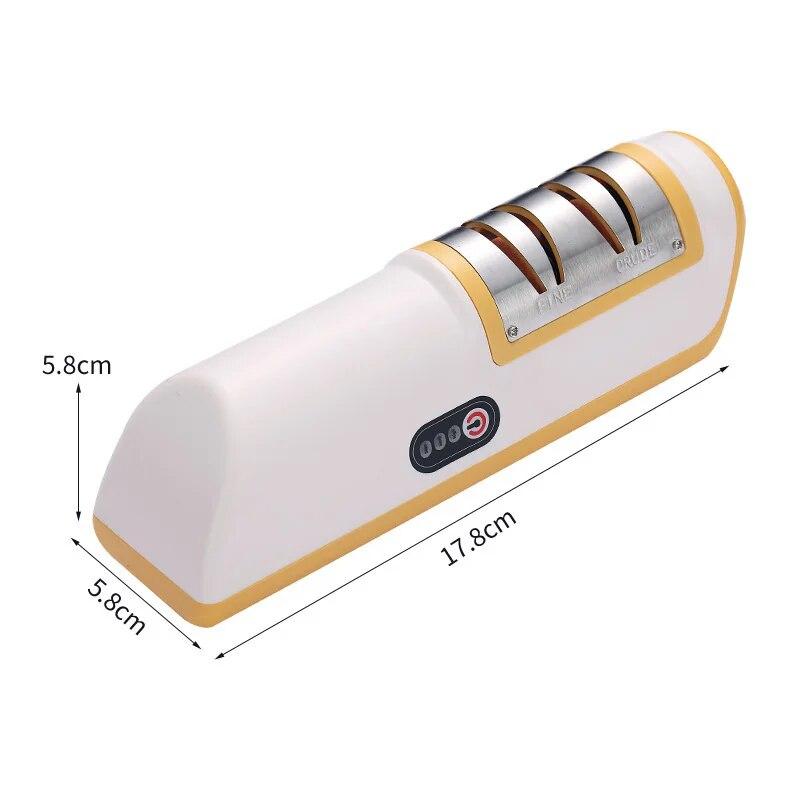 Profesionální elektrický ořezávátko nožů Domácí rychlý malý automatický brousek na nože USB dobíjecí brousek na nože kuchyňské pomůcky