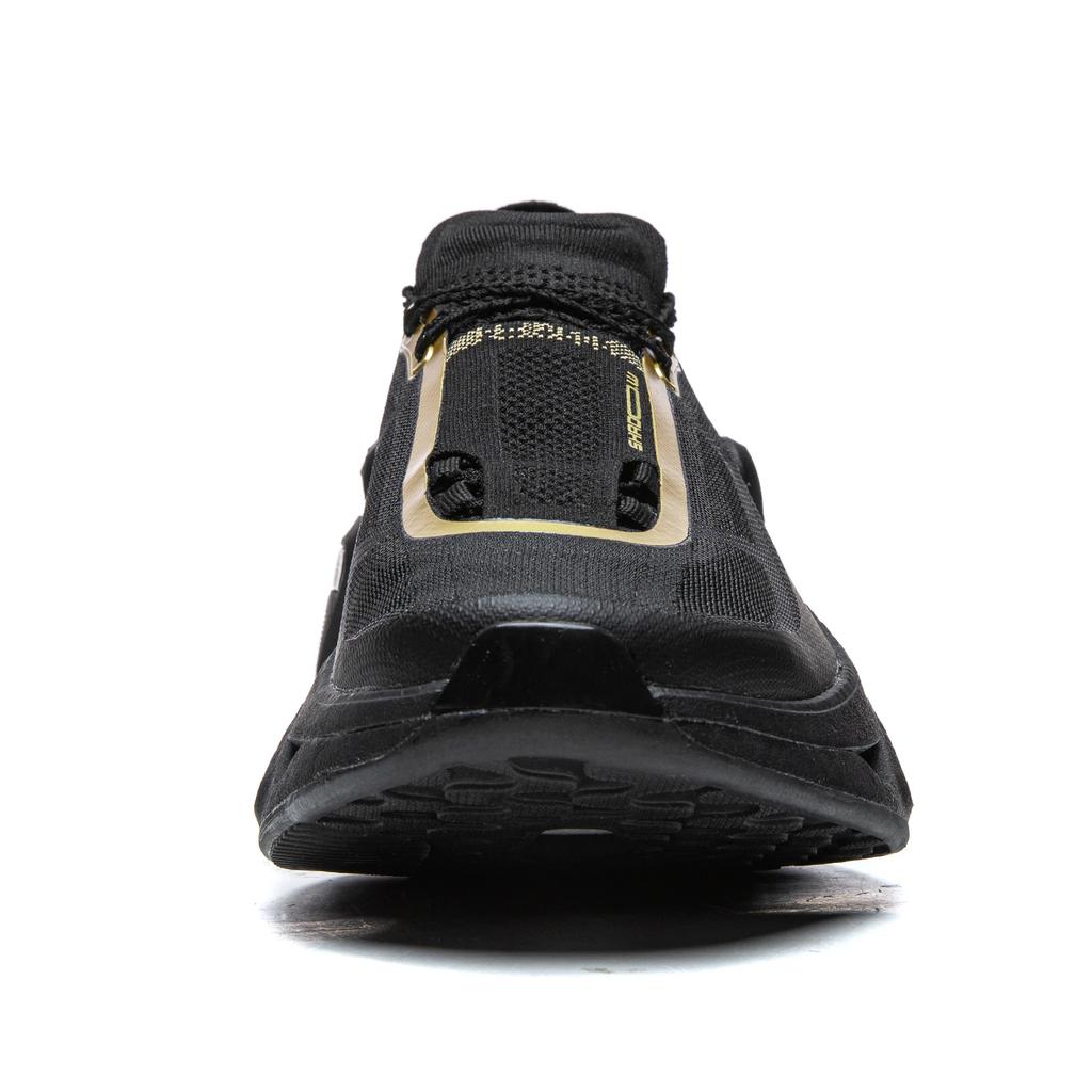 Li Ning Shadow 3.0 Cushioning Rebound Low Top Running Shoes Unisex Black Gold ARRV001-33