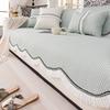 Summer Special-Shaped Cool Knitted Straight Row Sofa Cushion  New High-Grade Seat Cushion Non-Slip Light Luxury Cover Backrest Towel