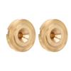 2Pcs Guitar Strap Lock Flat Round Head Metal Button Retainer Straplock Accessory for Bass