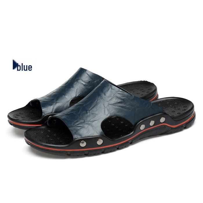 

Дышащая пляжная обувь: сандалии одним словом, трансграничные тапочки очень большого размера 48 - все в одном! 48 синий