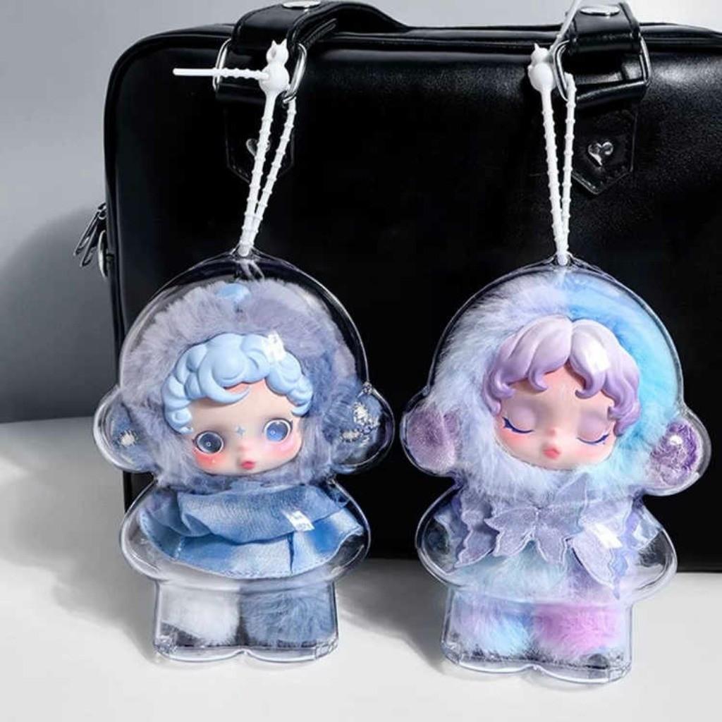 Protective Transparent Case For Skullpanda V2 Sp Doll Transparent Portable Cable Organizer Box For Kids Adults Children's Birthday Gift Holiday