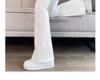 Women's Slim-Fit White High-Waisted Flared Pants - Spring Style, Fashionable, Versatile, Figure-Flattering