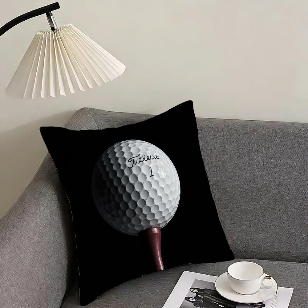 Golf Sports TTitleistS Cushion Cover Elegant Comfort Pillowcase Sofa Bed Doublesided Printed Invisible Zipper Home Decor