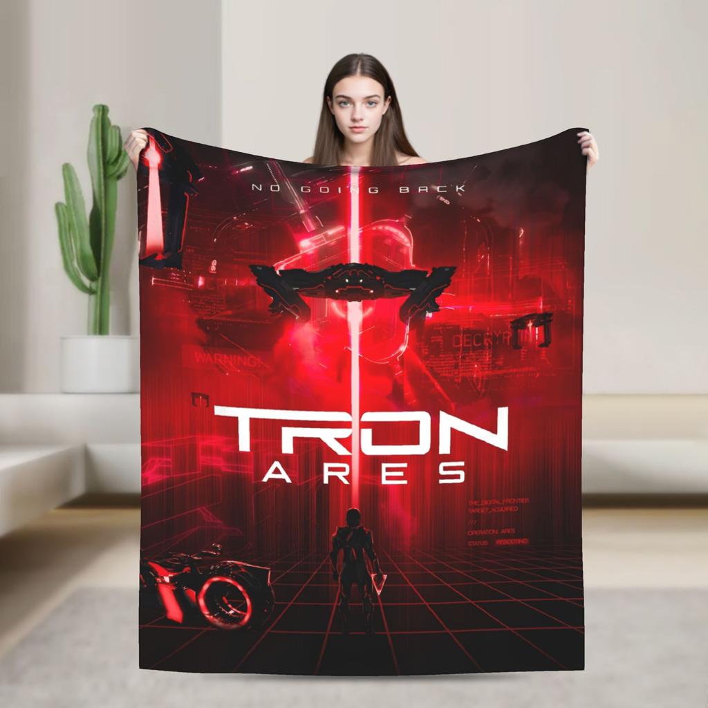 TRON Ares Lightcycle Dillinger Systems Blanket Fleece Printed MCP Movie Multi-function Warm Throw Blankets for Bedspread