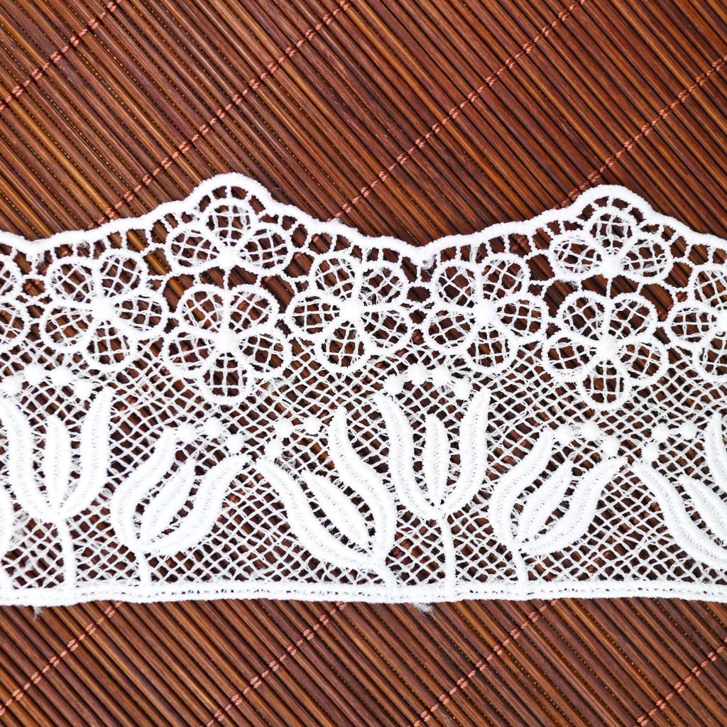 Decorative Lace On Clothes Lace Accessories Width 5.5Cm Water Soluble Embroidery Milk Silk Clothing Decorative Accessories