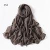 58 Colors Women Candy Color Voile Scarf Plain Solid Pashmina Female Warm Cotton Viscose Scarves Blanket Shawls And Wraps Bufanda