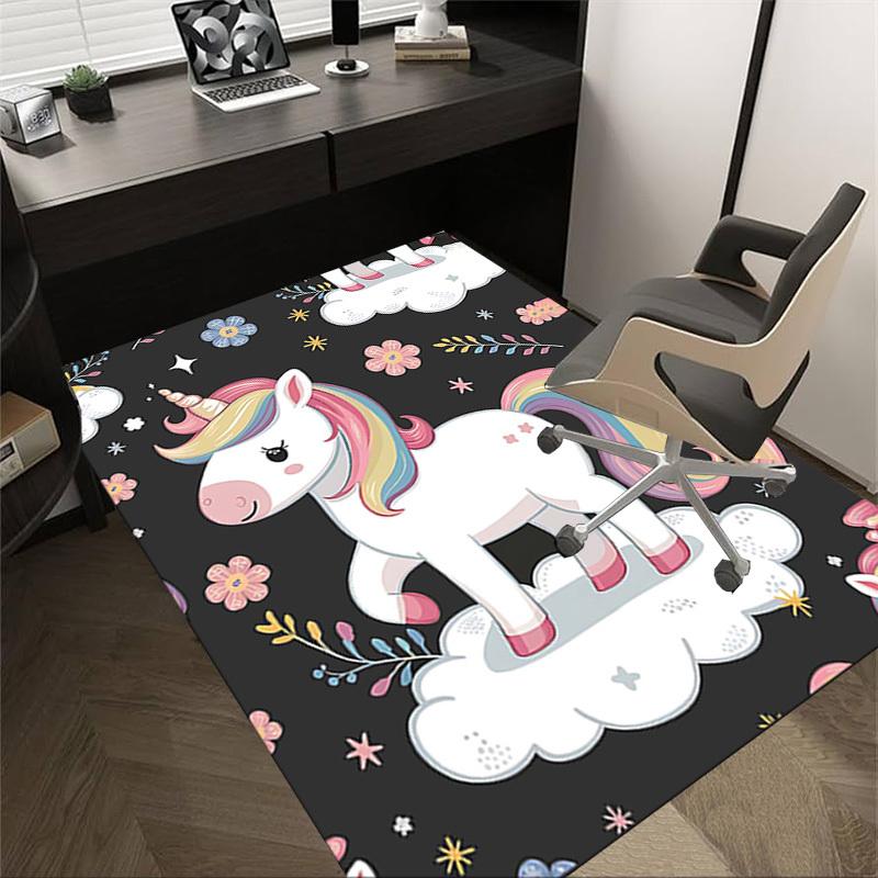 

1PC Unicorn Cloud Extra Large Non-Slip Floor carpet, Office, family, bedroom, Studio - Large Area Rug Indoor Rugs, Vibrant Colors-A287 60cm by 90cm