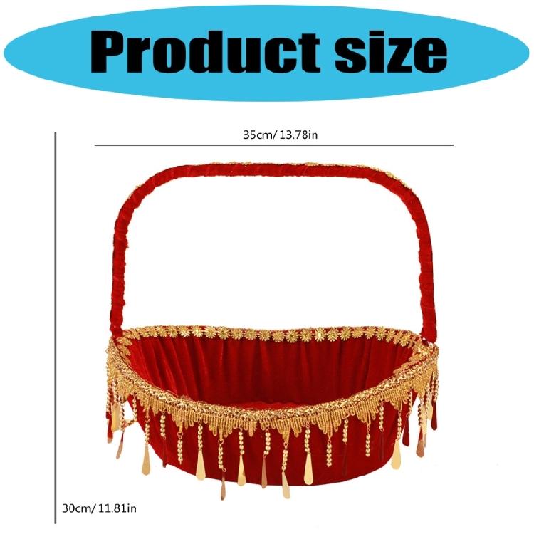 Blütenblatt-Wurfkorb Leicht zu tragen Handkorb für Blumenmädchen für Kirchenhochzeiten und Gartenveranstaltungen Zeremonie Dekorationen