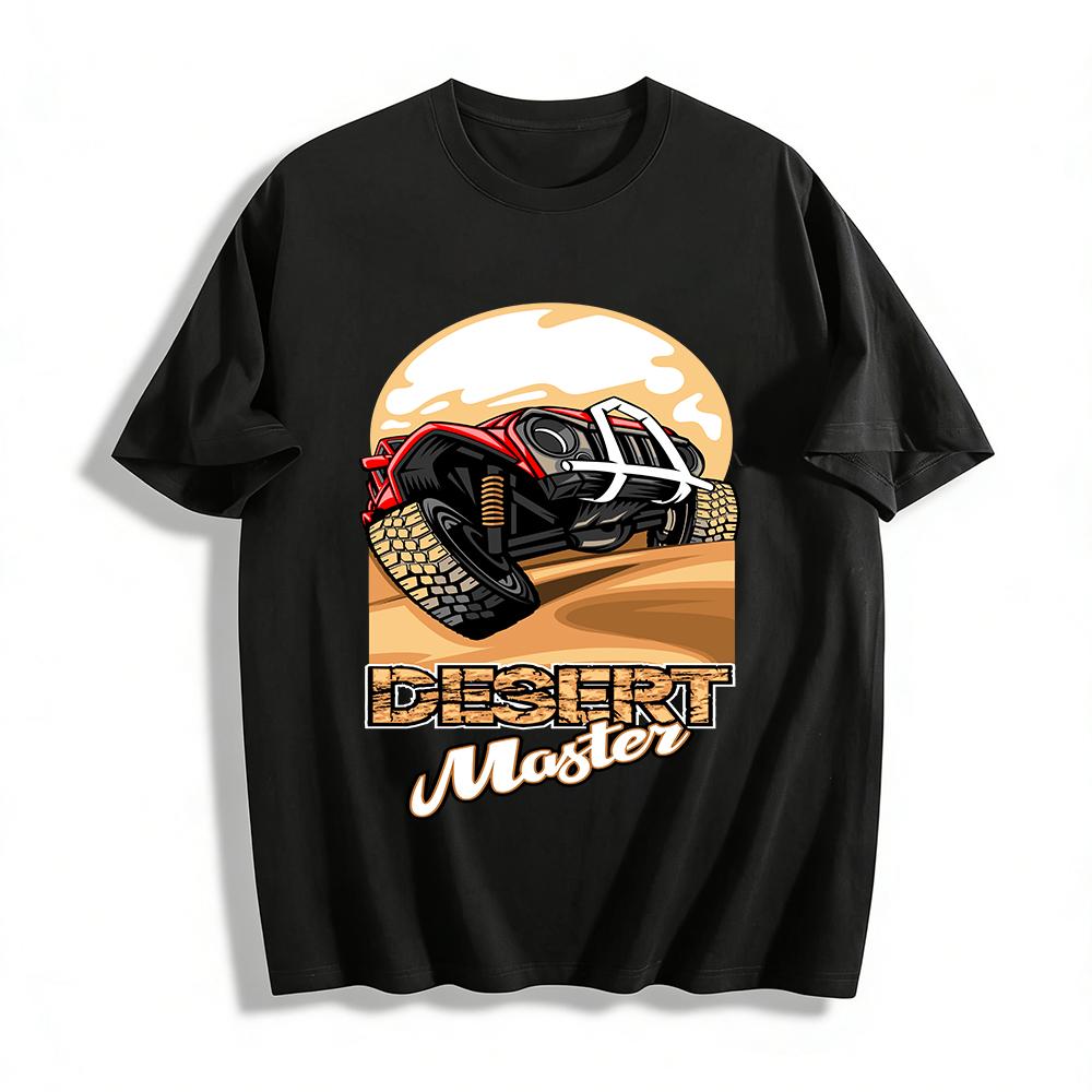 

Desert Master Off-Road Themed Print Outdoor Casual Trendy T-Shirt Pure cotton T-shirt XXS
