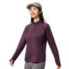 Li-Ning Antibacterial Stand Collar Logo Letter T-Shirt Women Tops Purple ATLV226-6