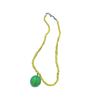 Vibrant Fruit Charm Necklace With Glass Beads Layering Style Casual Jewelry For Teens Everyday Wear