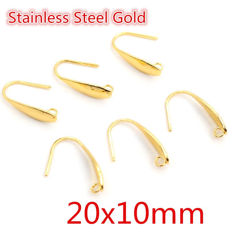 20pcs 316 Stainless Steel Geometric Polygonal Earring Stud Earring Hooks Posts Connector For DIY Earring Jewelry Making Supplies