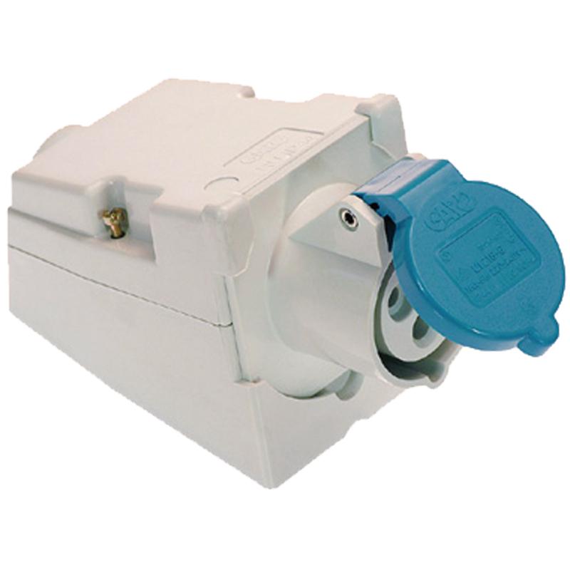 CEE wall socket for camping 230V 16A, 3 contacts