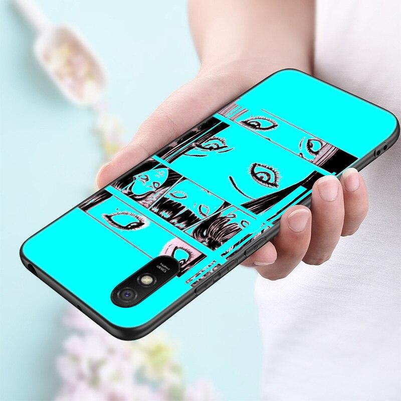 Hororový komiks junji ito Tomie Tees Glitchcore pouzdro na telefon pro Xiaomi Redmi Note 11 10 9 8 Pro 11T 10T 10S 9S 8T 9 9A 9C 9T kryt