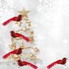 12 PCS Artificial Birds Christmas Tree Birds Red Clip Artificial Foam Feather Hristmas Tree Ornament Door Ornaments