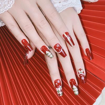 Productos de Nail Art Navideño de estilo francés de Otoño e Invierno