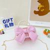 Korean Style Pearl Handbag for Kids Cute Bow Princess Messenger Bag Parent-Child Mini Shoulder Bag