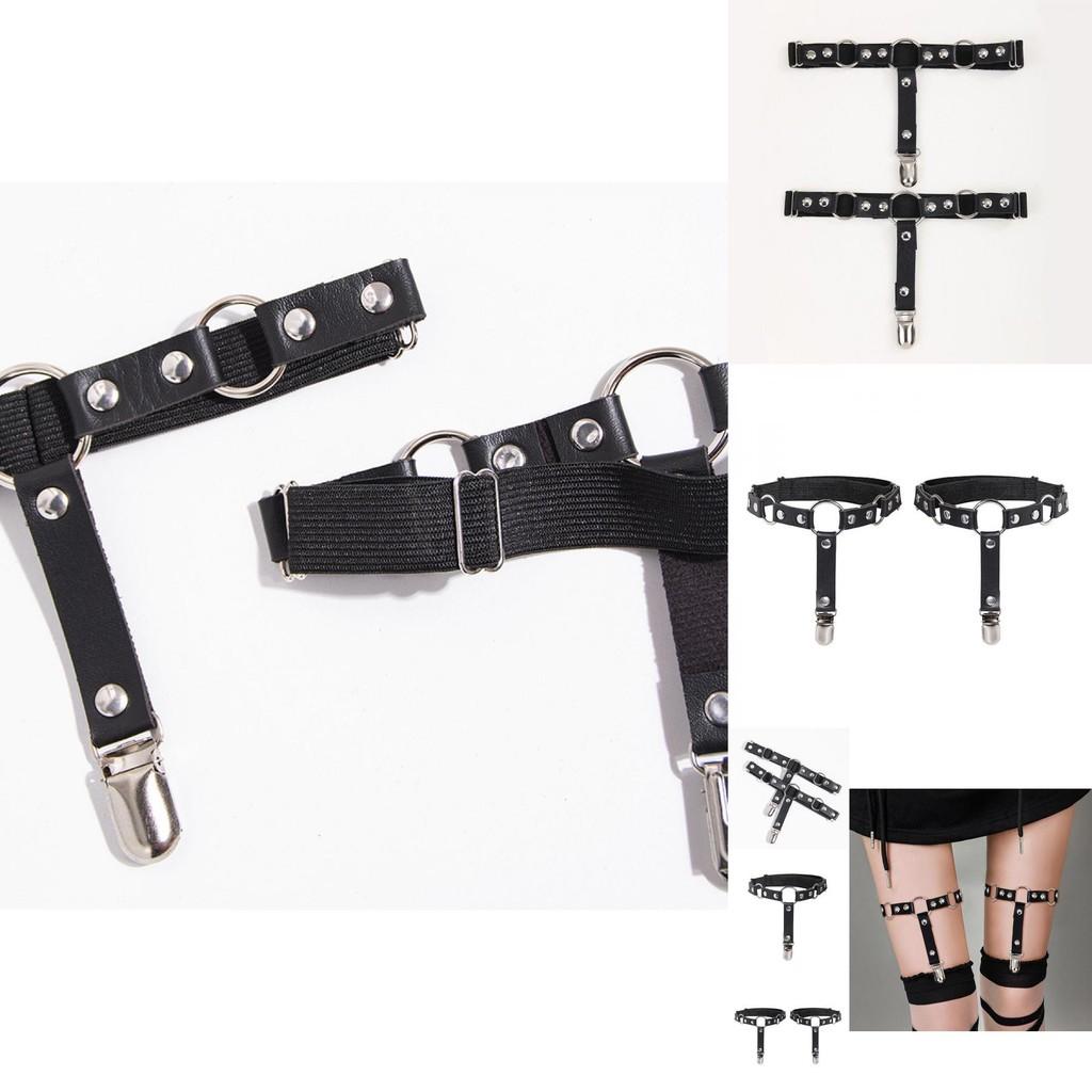 Lolita Leg Garters With Leather Material For Cute Girls And Cosplay Fashion