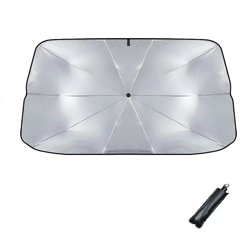 Car Sunshade Retractable Sunscreen Heat Insulation Front Windshield Parasol Sun UV Prection Cars AccessoriesWindshield Sunshades 1