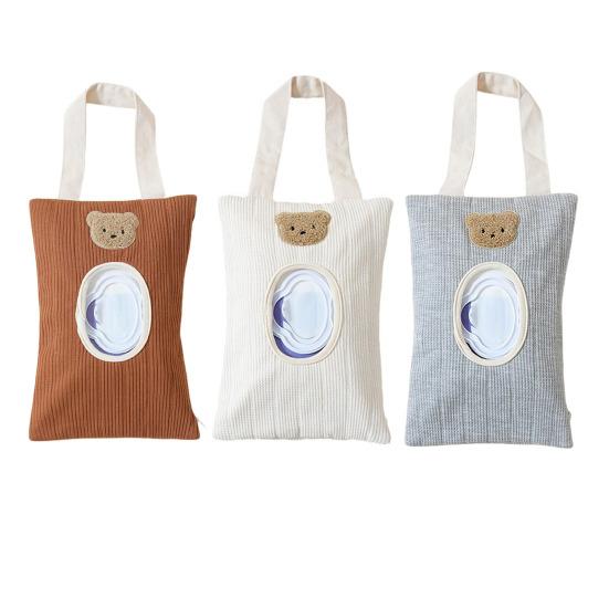 Portable Baby Wipe Holder Refillable Dispenser Travel Case Large Capacity Cartoon Design Portable Wipe Storage Case Diaper Bag