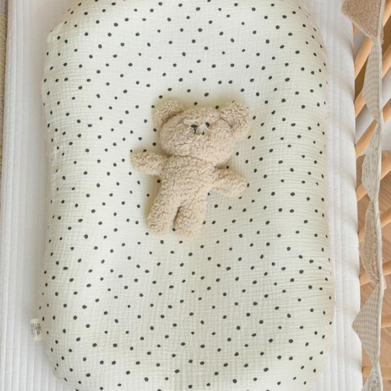 Multifunctional Babynest Lounger Infants Rest Cushion Portable Newborns Bed for Girls Boys Comfortable Travel Bed Cot