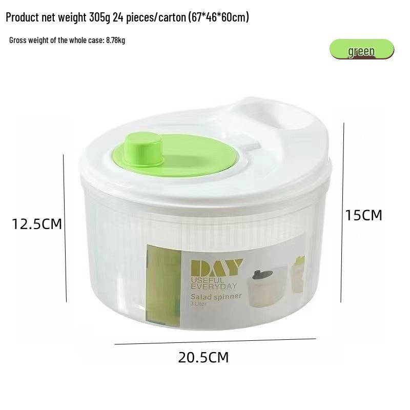 Centrifuga per Insalata da Cucina Multifunzione con Cestello Drenante, Affettatrice per Verdure e Grattugia