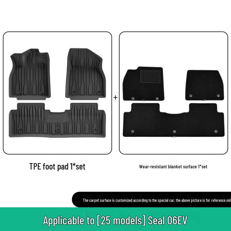 Tailored TPE Floor & Trunk Mats for BYD Seal 06 EV (25 Models)