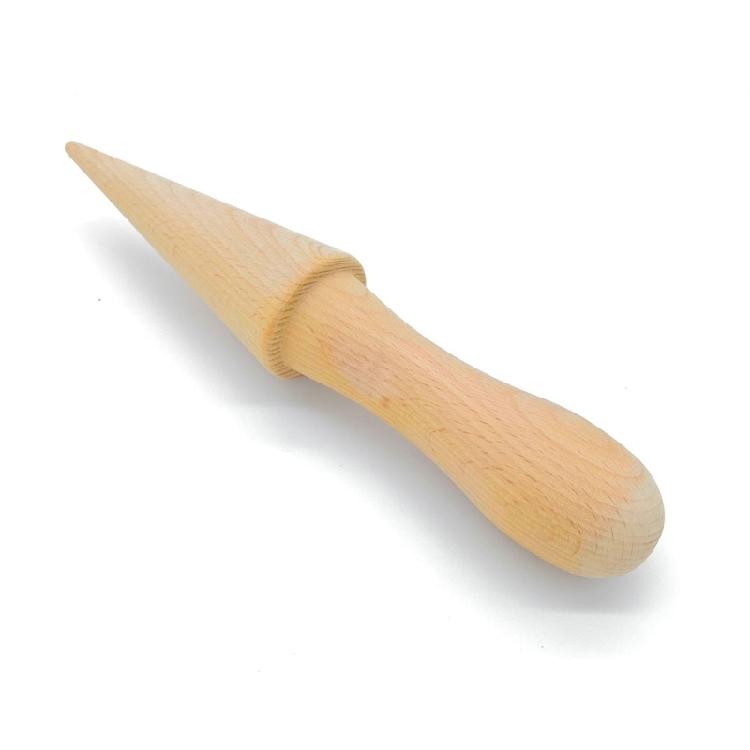 Eco-Freindly Natural Beech Wood Pizzelle Cone Roller Easy to Operate Housewares