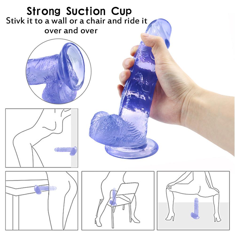 20cm realistické dildo Výkonná přísavka Hry pro dospělé Obrovský penis Big Dick Ženská masturbační zařízení Erotické sexuální hračky pro páry