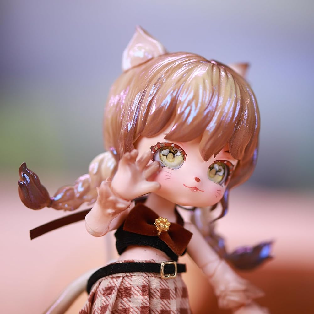 Icy Fortune Days Beast Series 14cm BJD Doll Set PVC ABS Gift Decoration DIY Exercise Collection Girl Doll Cat